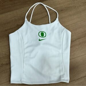 Nike Women Oregon Icon Clash College Tank Top Size XL White Ducks Strappy NEW